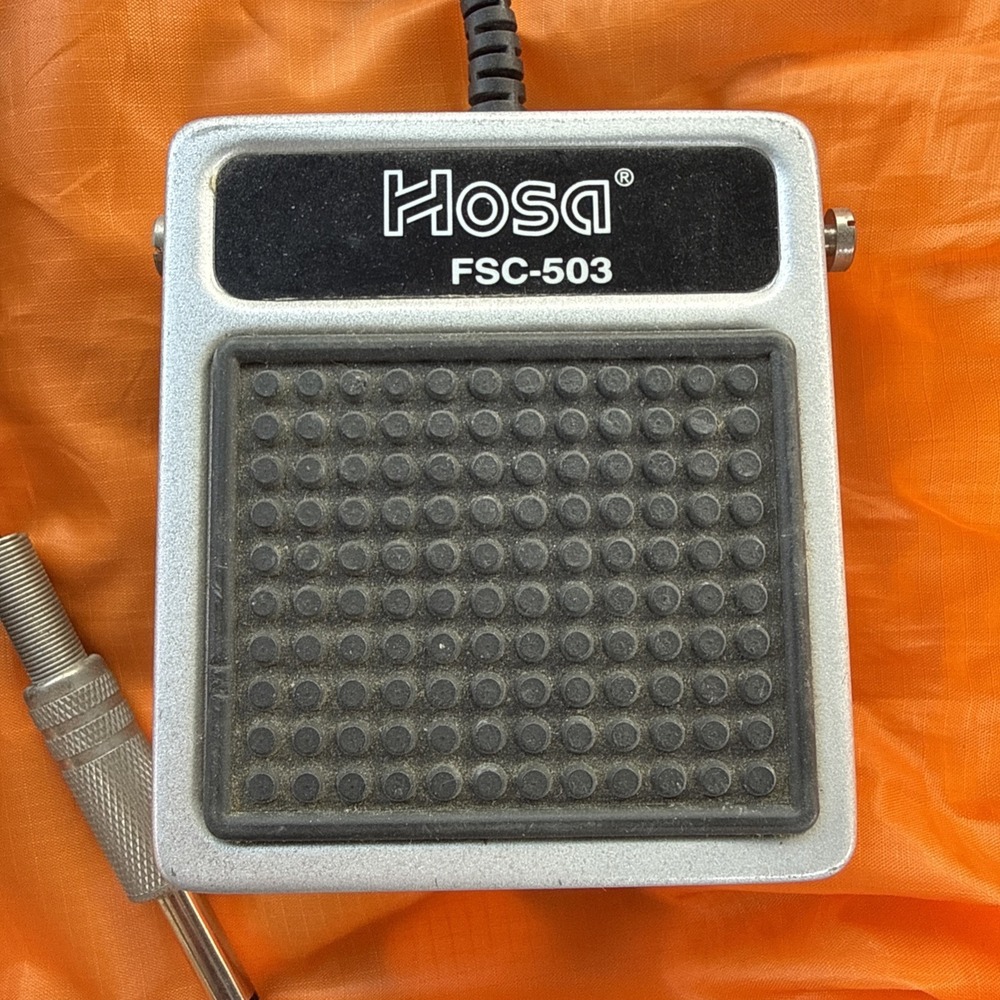 Hosa FSC-503 Momentary Foot Switch Control Keyboards Drum Machine